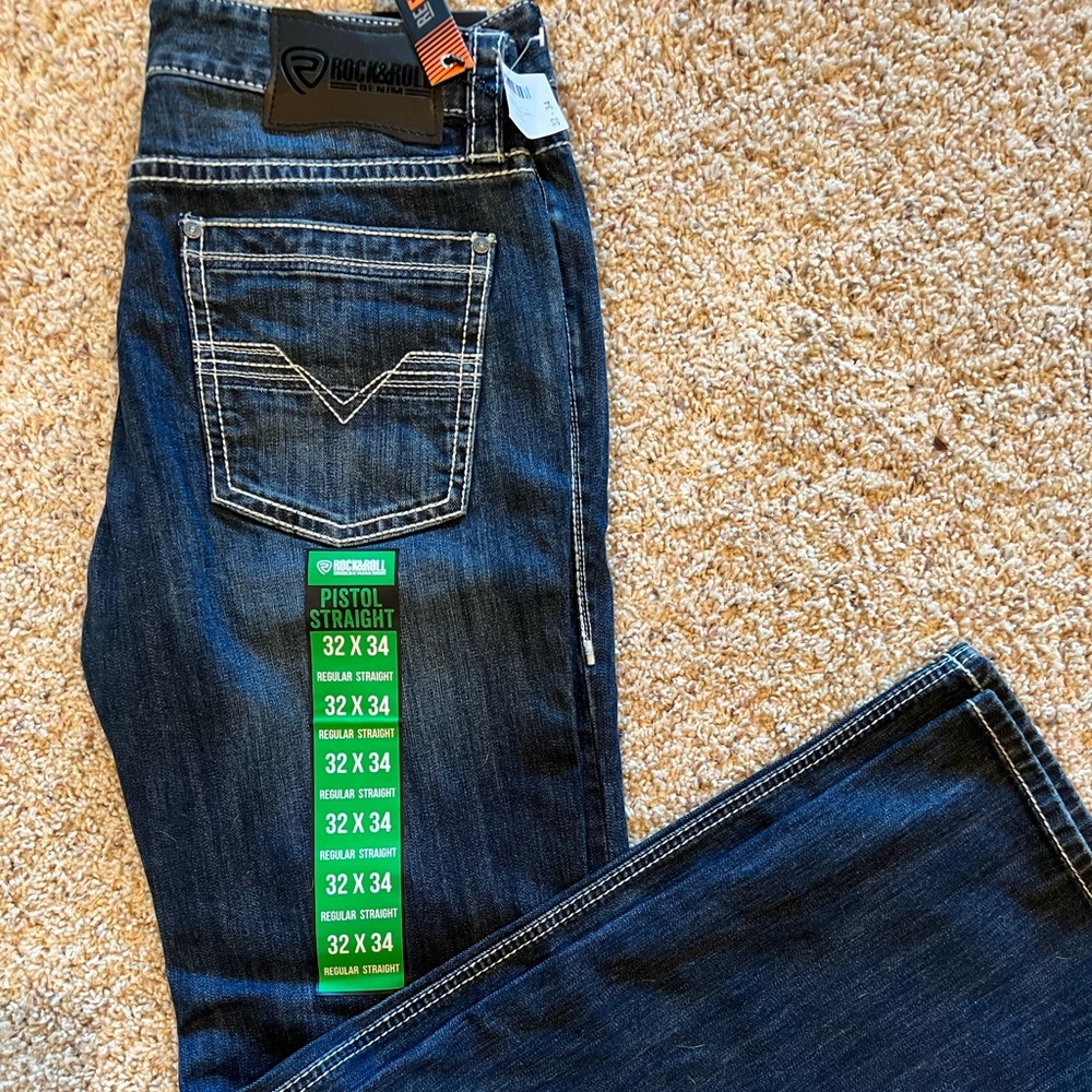 Rock & Roll Pistol Straight Jeans